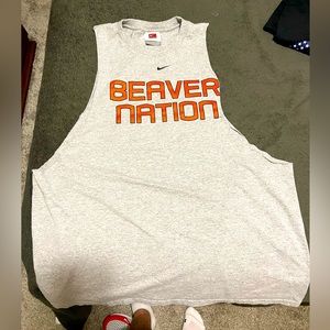 Nike Oregon state beavers cut off T-shirt